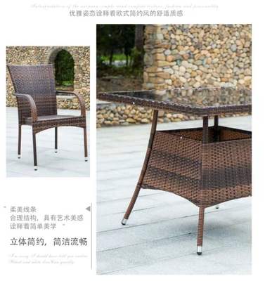 云南藤椅經(jīng)銷商 大理仿藤藤編桌椅供應 陽臺庭院休閑桌椅批發(fā)
